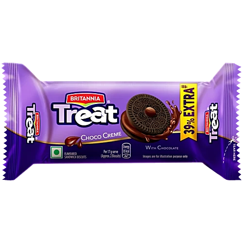 Britannia Treat Choco Creme Biscuits, 51 g
